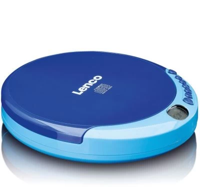 Lenco CD-011BU - Portabler CD-Spieler Mit Akku-Ladefunktion, Blau – Bild 2