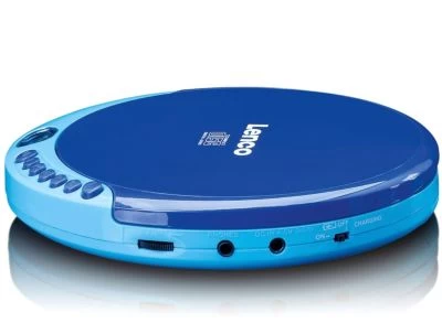 Lenco CD-011BU - Portabler CD-Spieler Mit Akku-Ladefunktion, Blau – Bild 3