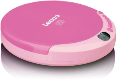 Lenco CD-011PK - Portabler CD-Spieler Mit Akku-Ladefunktion, Pink – Bild 2