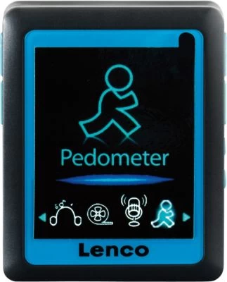 Lenco Podo-152 Blau - MP3-/MP4-Player Mit 4GB Speicher, Integriertem Akku, Schrittzähler Und Clip – Bild 3