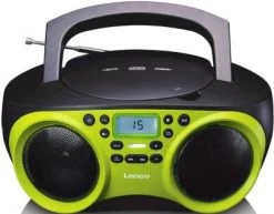 Lenco SCD-200LM - FM-Radio Mit CD/MP3-Player Und USB-Anschluss, Lime