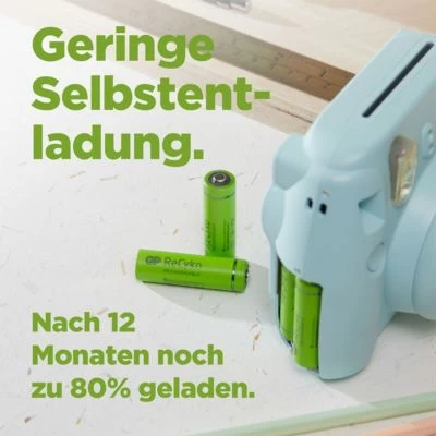 GP Batteries GP ReCyko+ 2-er Blister AAA Micro Akkus, Je 850 MAh NIMH, 1,2 V (ready To Use/vorgeladen) – Bild 5