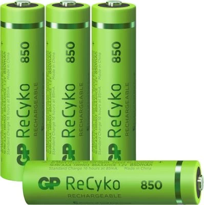 GP Batteries GP ReCyko+ 4-er Blister AAA Micro Akkus, Je 850 MAh NIMH, 1,2 V (ready To Use/vorgeladen)