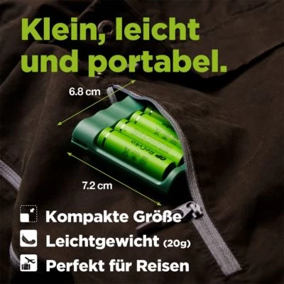 GP Batteries USB Ladegerät Inkl. 4x AA NimH Akkus ReCyko+ 2100 MAH – Bild 5
