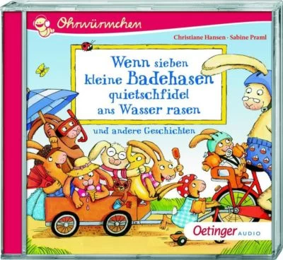 Hörbuch Ohrwürmchen Wenn Sieben Kleine Badehasen, Audio-CD