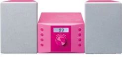 Lenco MC-013PK - Micro-Hifi-Anlage Mit CD-Player, Radio Und AUX-in, Pink