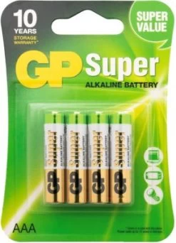 GP Batteries Batterien 4er Blister (AAA, Micro, LR 03, AM-4, UM-4)