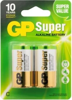 GP Batteries Batterien 2er Blister (C, Baby, LR 14, AM-2, UM-2)