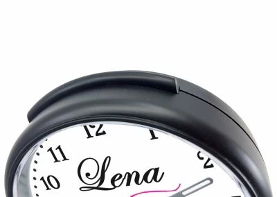 CreaDesign Kinder Funkwecker Personalisiert Mit Namen Cowboy Pferde Atom-/Funkuhr, 12-Stunden-Anzeigeformat, Schlummerfunktion, Nachtlicht, Geräuschlos/Ohne Ticken – Bild 4