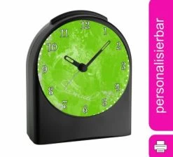 CreaDesign Kinder Funkwecker Personalisiert Mit Namen Traum Atom-/Funkuhr, 12-Stunden-Anzeigeformat, Schlummerfunktion, Nachtlicht, Geräuschlos/Ohne Ticken