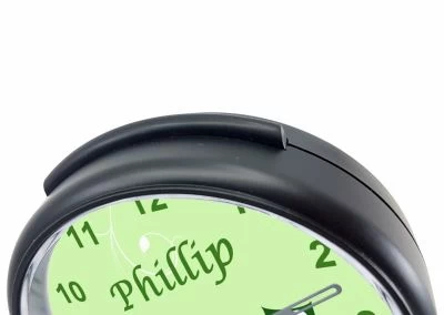 CreaDesign Kinder Funkwecker Personalisiert Mit Namen Eule Atom-/Funkuhr, 12-Stunden-Anzeigeformat, Schlummerfunktion, Nachtlicht, Geräuschlos/Ohne Ticken – Bild 4