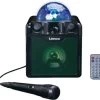 Lenco BTC-055BK - Karaoke-System Mit Bluetooth, Akku, Mikrofon Und Disco-Kugel