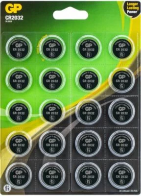 GP Batteries GPCR2032-2CPU20 Lithium Button CR2032 C20