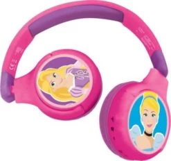 LEXIBOOK Disney Prinzessin Komfortable Kabelose Bluetooth Kopfhörer Für Kinder