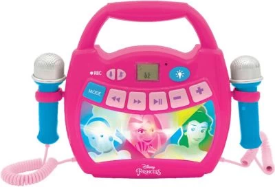 LEXIBOOK Tragbarer Karaoke-Player Für Kinder Disney Princess,