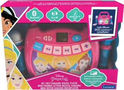 LEXIBOOK Tragbarer Karaoke-Player Für Kinder Disney Princess, – Bild 3