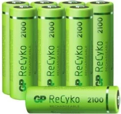 GP Batteries AA Akku GP NiMH 2100 MAh ReCyko 1,2V 8 Stück