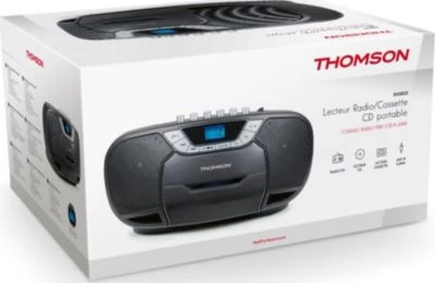Thomson CD-Radio RK102CD Mit Kassettenrekorder, Grau â Bild 4