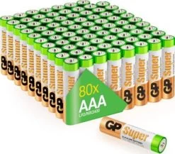 GP Batteries Alkaline Super 1,5V Batterien Multipack, AAA, LR03 (80er Pack)