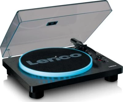 Lenco Plattenspieler Mit 2 Integrierten Lautsprechern LS-50LED BK