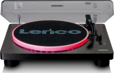 Lenco Plattenspieler Mit 2 Integrierten Lautsprechern LS-50LED BK – Bild 2