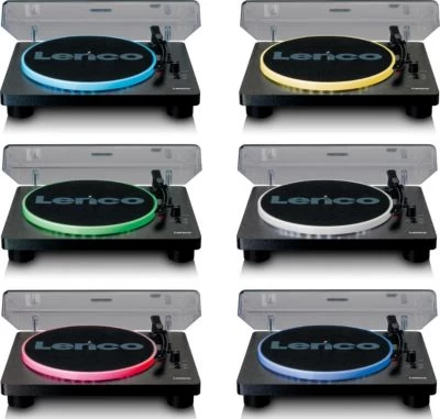 Lenco Plattenspieler Mit 2 Integrierten Lautsprechern LS-50LED BK – Bild 5