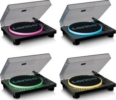 Lenco Plattenspieler Mit 2 Integrierten Lautsprechern LS-50LED BK – Bild 6