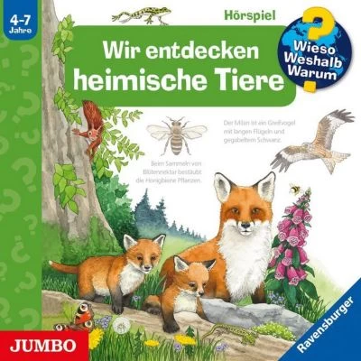 JUMBO Verlag Wieso? Weshalb? Warum? Wir Entdecken Heimische Tiere, 1 Audio-CD