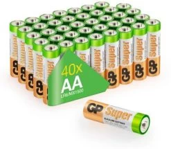 GP Batteries Alkaline Batterien Multipack AA, Mignon, LR 06 (40er Pack)