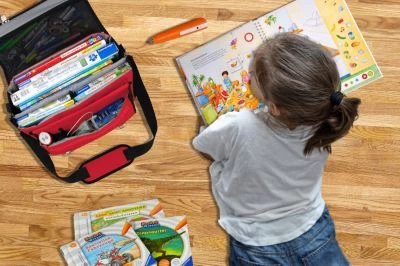 PUNALU Tasche Für TipToi Stift & Bücher, Büchertasche Mit Platz Für 2 Stifte Und Bis Zu 11 Bücher TipToi Tasche – Bild 6