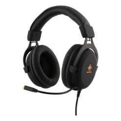 Deltaco Gamer Headset Over Ear Kopfhörer LED Mikro 3,5mm + USB