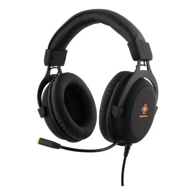 Deltaco Gamer Headset Over Ear Kopfhörer LED Mikro 3,5mm + USB