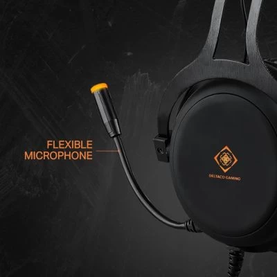 Deltaco Gamer Headset Over Ear Kopfhörer LED Mikro 3,5mm + USB – Bild 3