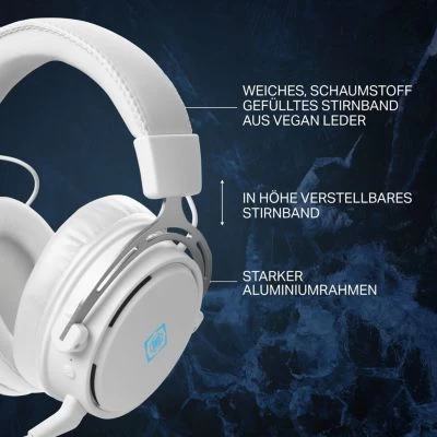 Deltaco WHITE LINE Kabelloses Gaming Headset Kopfhörer 3,5mm-Kabel – Bild 4
