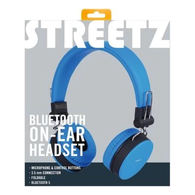 STREETZ Bluetooth Kopfhörer Faltbar Bis Zu 22Std Spielzeit AUX Kabel – Bild 4