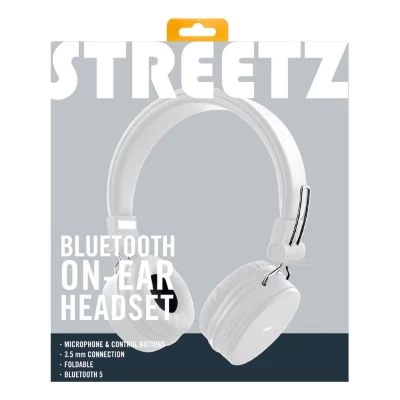 STREETZ Bluetooth Kopfhörer Faltbar Bis Zu 22Std Spielzeit AUX Kabel – Bild 4