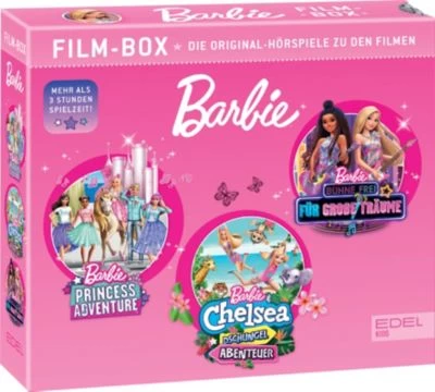CD-Box Barbie - Film-Box (Princess Adventures,Dschungel,Bühne Frei)