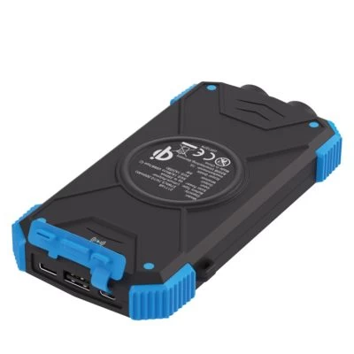 Xlayer POWERBANKS Powerbank Solar 10000 MAh Wireless Externes Ladegerät Tragbar Notfall – Bild 3