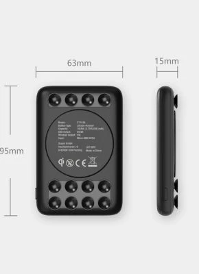 Xlayer WIRELESS Powerbank Wireless Charger 5000mAh Qi-Zertifiziert Smartphones/Tablets – Bild 3