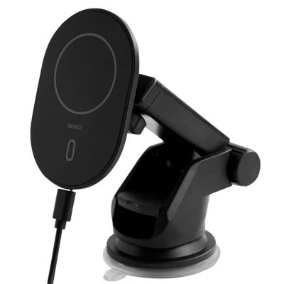 Deltaco Wireless Car Charger (mit Magnetischer Schnappfunktion, Kompatibel Mit IPhone 12/13) – Bild 3