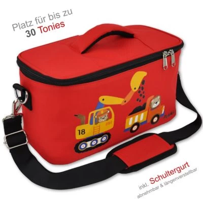 PUNALU Tasche Für Toniebox Inkl. Schutzfolie Passend Für Toniebox, Platz Für 30 Tonies, Ladegerät Und Kopfhörer, Set Toniebox Tasche + Toniebox Aufkleber – Bild 2
