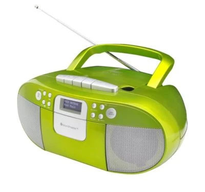 Soundmaster SCD7800GR Boombox DAB+ CD MP3 Kassettenrekorder Mit USB Weckerfunktion Hörbuchfunktion