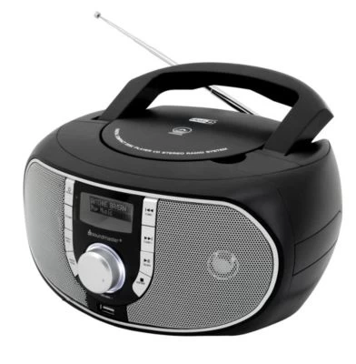 Soundmaster SCD1700SW Tragbarer Radiorecorder Digitalradio Boombox DAB+ UKW-PLL Radio CD-Player USB MP3 Hörbuchfunktion – Bild 2