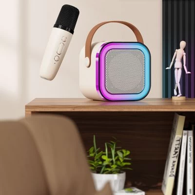 Enbaoxin Computer-Karaoke-Mikrofon Integriertes Audio-Mikrofon Lautsprecher – Bild 3