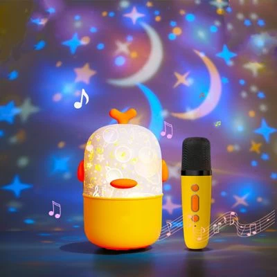 Enbaoxin Heimfernseher Mit Singendem Kindermikrofon Lautsprecher Projektion Karaoke-Audio-Mikrofon-Audio – Bild 4