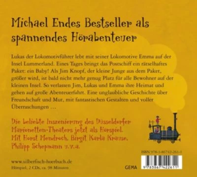 Jim Knopf Und Lukas Der Lokomotivführer - Das Hörspiel, 2 Audio-CDs – Bild 2