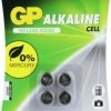GP Batteries Knopfzelle GP Alkaline LR44, 76A, 1,5 Volt, 4er Blister