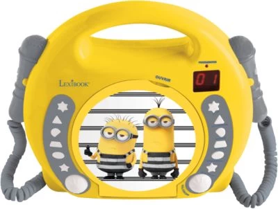 LEXIBOOK Minions Kinder CD-Player Mit 2 Mikrofonen