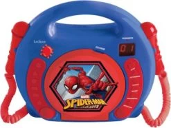 LEXIBOOK Spider-Man Kinder CD-Player Mit 2 Mikrofonen
