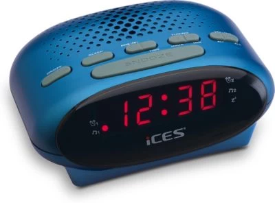Lenco ICR-210 Blue - Radiowecker Mit UKW-Radio, Blau – Bild 2